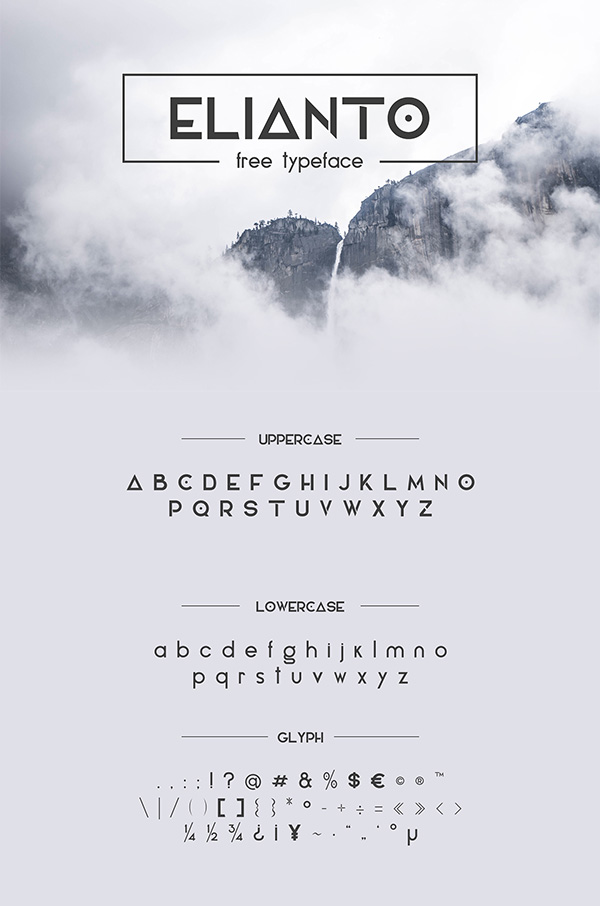 Elianto free fonts for designers