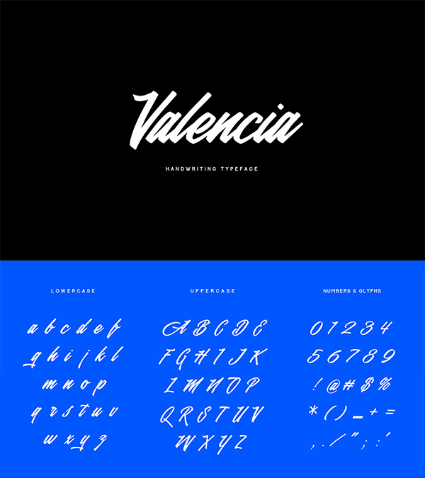 Valencia free fonts for designers