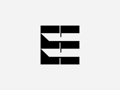 E - Single Letter Logo Design