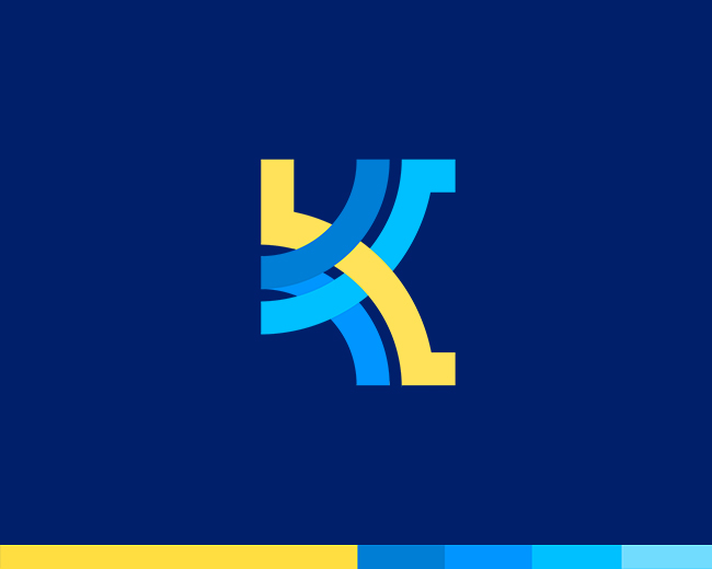 K - Single Letter Logo Design