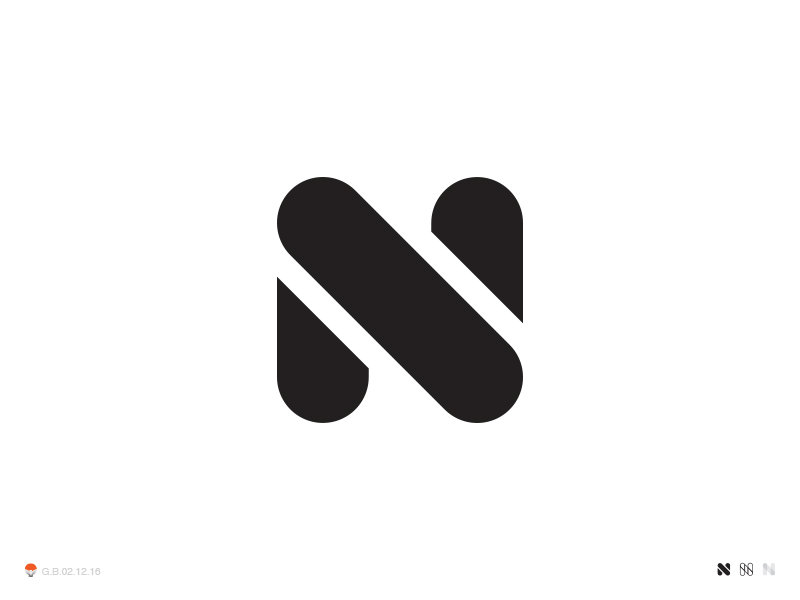 N - Single Letter Logo Design