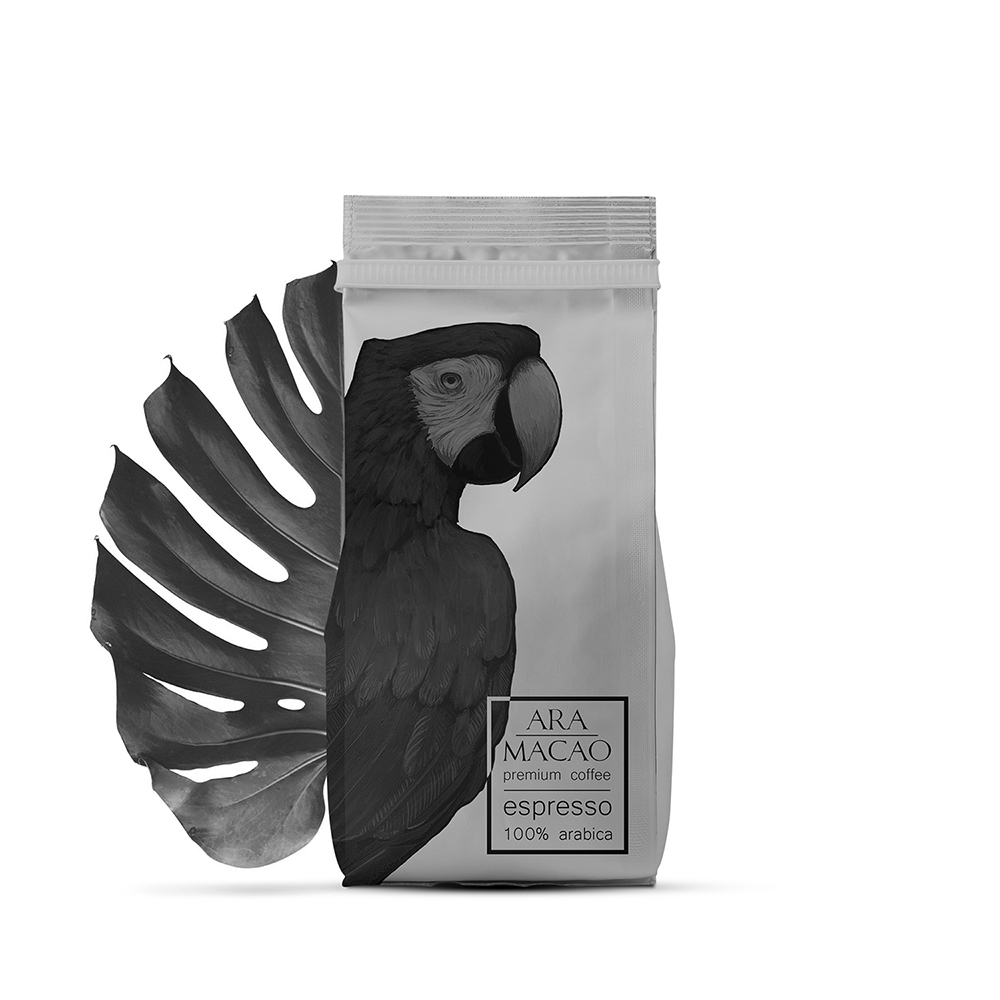 Coffee Packaging Design - Ara Macao coffee package design 01