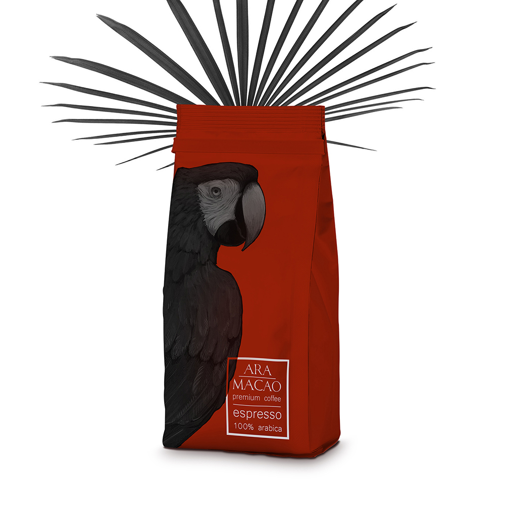 Coffee Packaging Design - Ara Macao coffee package design 02