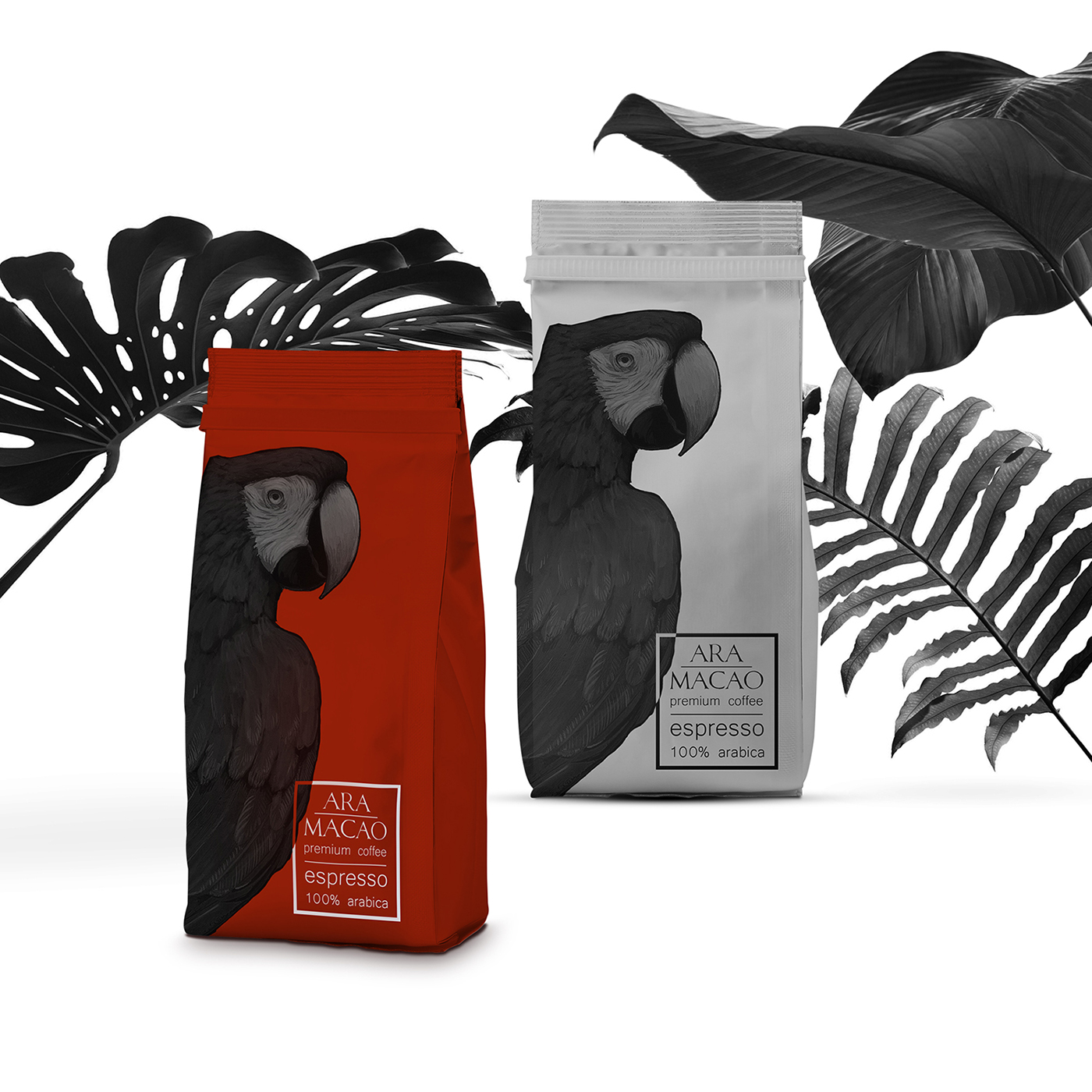 Coffee Packaging Design - Ara Macao coffee package design 03