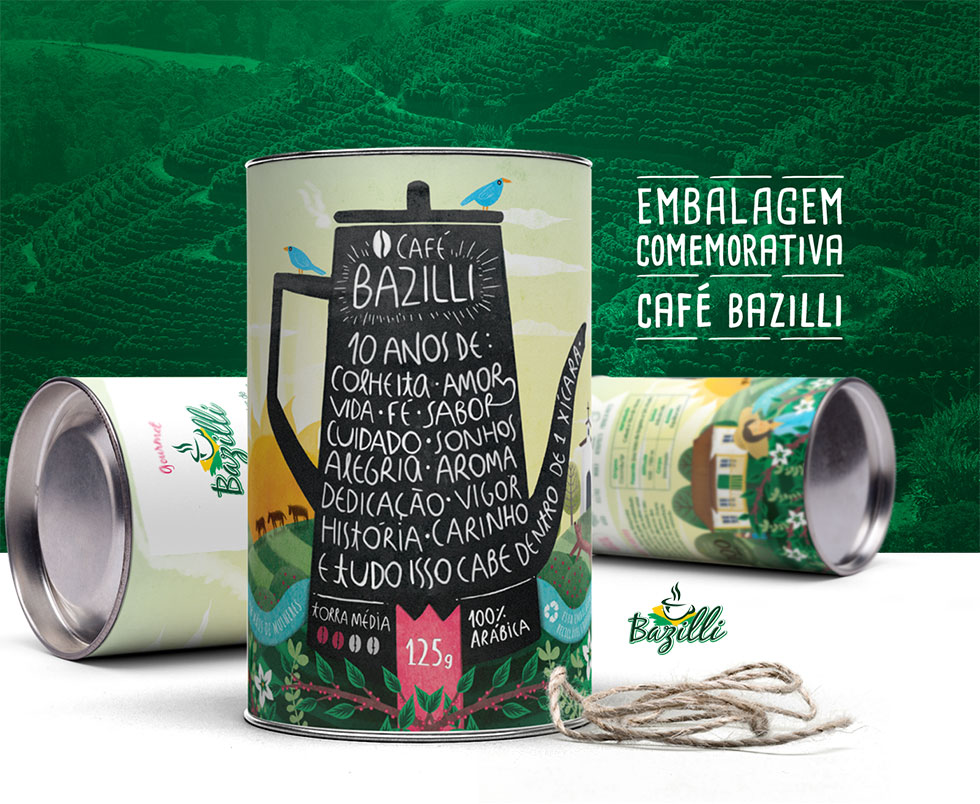 Coffee Packaging Design - Cafe Bazilli - Embalagem 01a