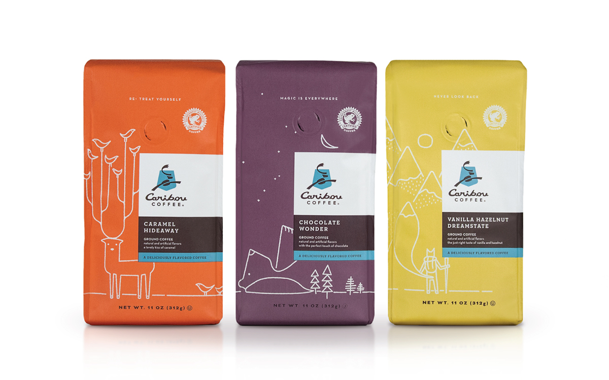 Coffee Packaging Design - Caribou Flavored Coffee 01