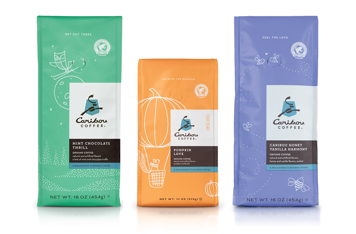 Coffee Packaging Design - Caribou Flavored Coffee 04