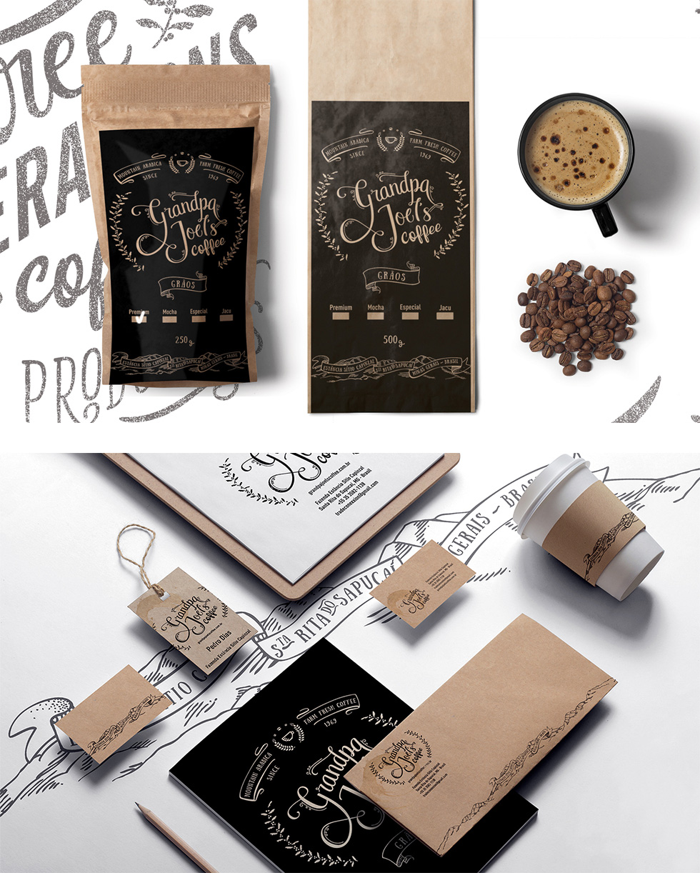 Coffee Packaging Design - Grandpa Joel's Coffee 02