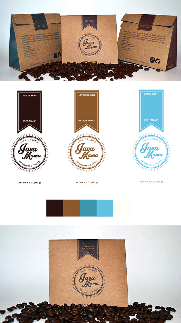 Coffee Packaging Design - Java Mama Coffee Company