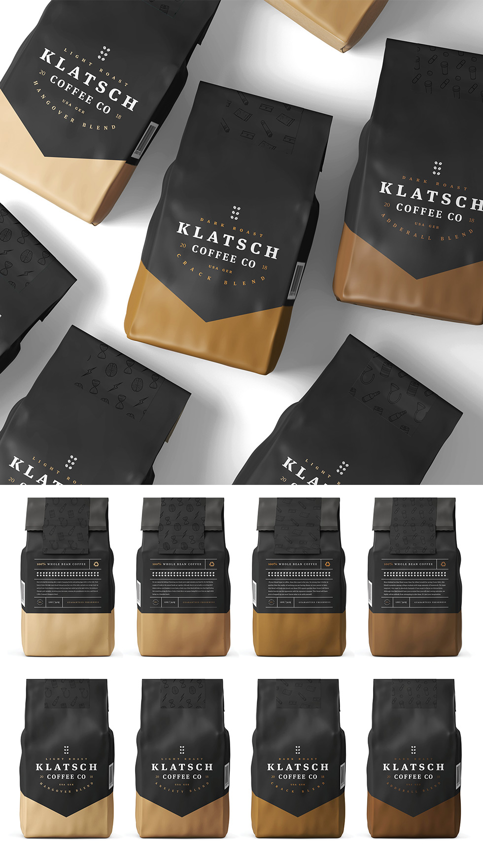 Coffee Packaging Design - Klatsch Coffee Co.