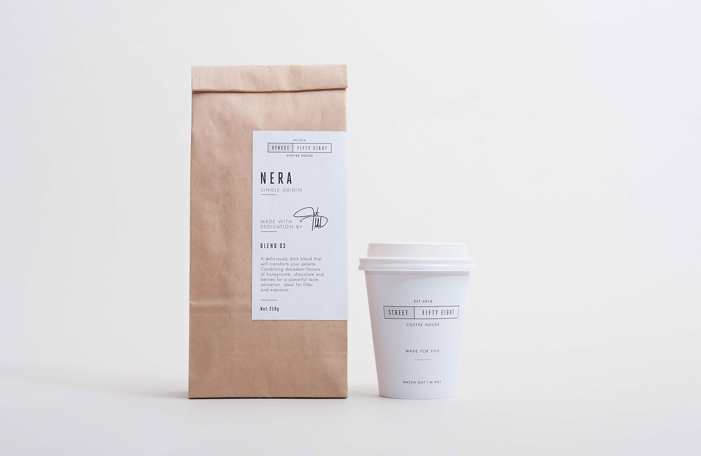 Coffee Packaging Design - Street Fifty Eight – Coffee House 01