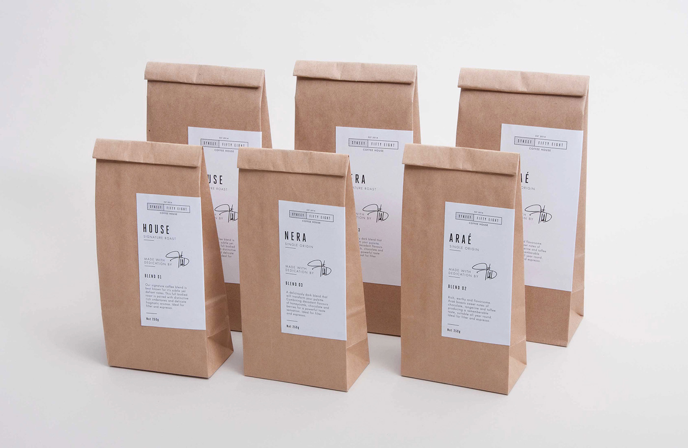 Coffee Packaging Design - Street Fifty Eight – Coffee House 02