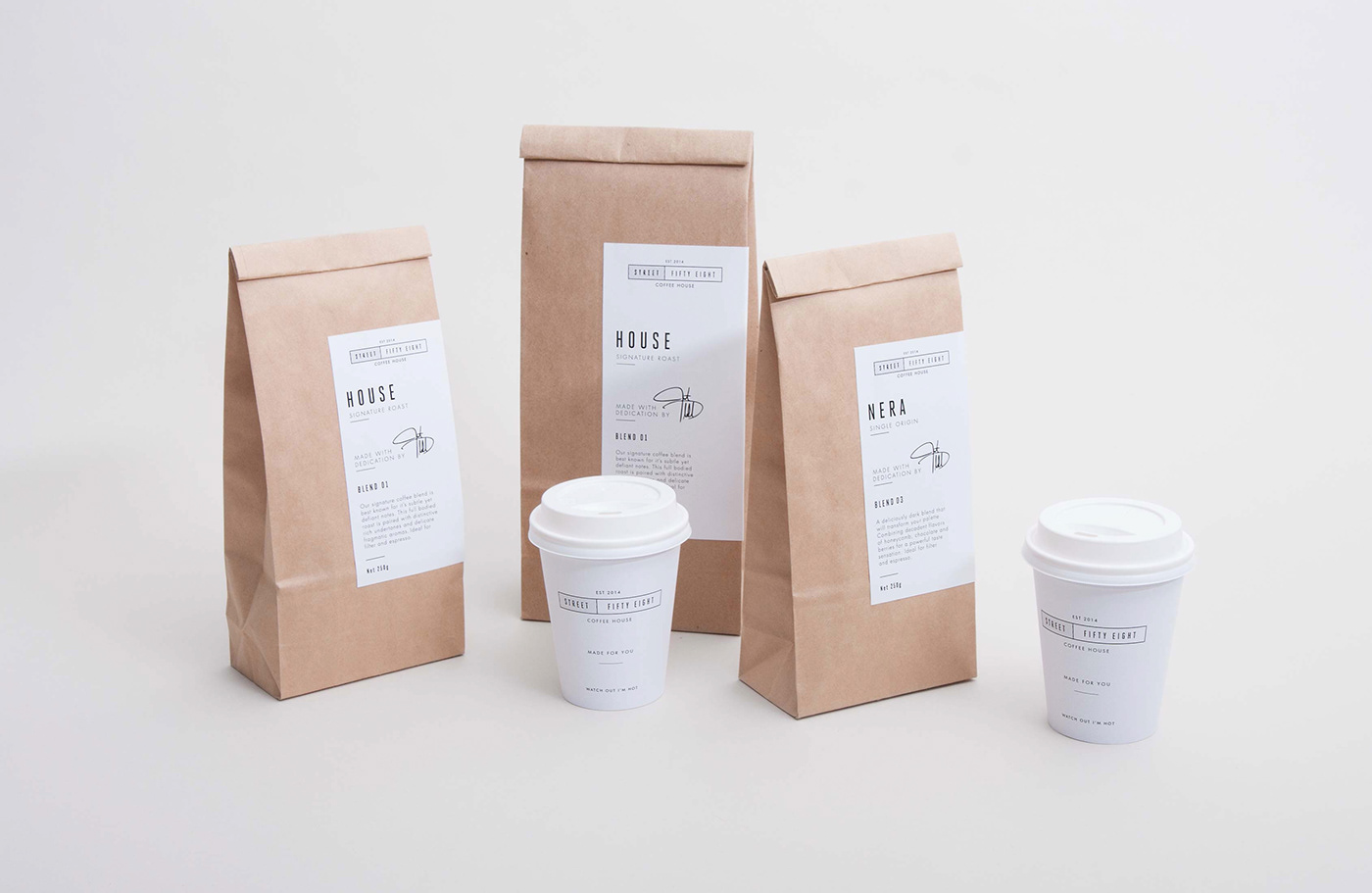 Coffee Packaging Design - Street Fifty Eight – Coffee House 03