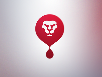 Lion Blood Concept by Fraser Davidson - Lion Logo Design Inspiration