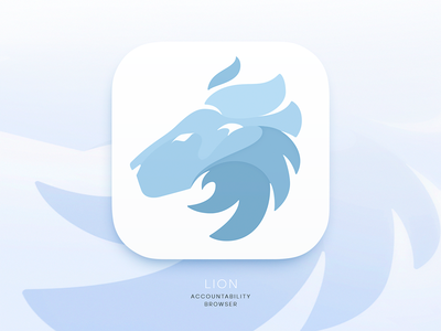 Lion Browser Icon by Denys Boldyriev - Lion Logo Design Inspiration