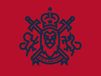 Dieu Et Mon Droit by Fraser Davidson - Lion Logo Design Inspiration