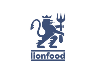 Lionfood by TypeandSigns - Lion Logo Design Inspiration