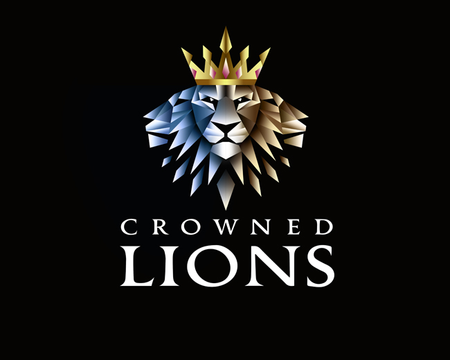 Crowned Lions by AndreasZaugg - Lion Logo Design Inspiration