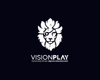 Vision Play E-Sports by cajva - Lion Logo Design Inspiration