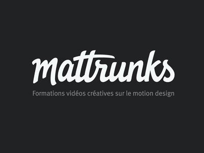 Script Logo Design - Mattrunks