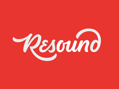 Script Logo Design - Resound