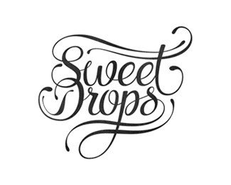 Script Logo Design - Sweet Drops