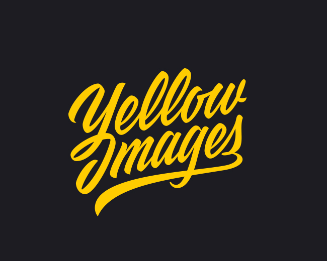 Script Logo Design - Yellow Images