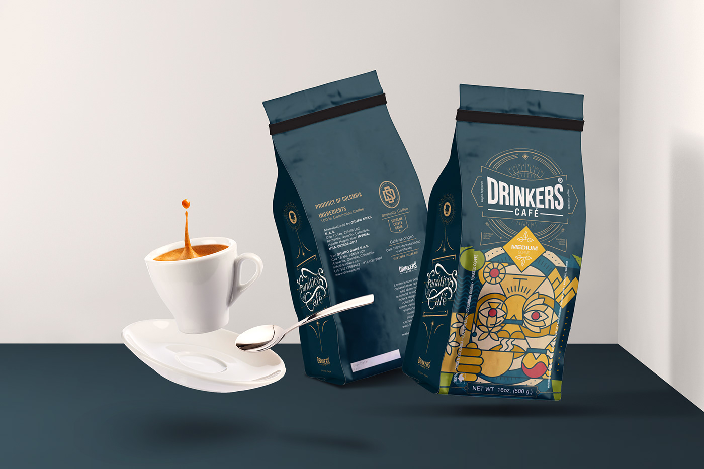 Coffee Package Design DRINKERS - COFFEE FANATIC