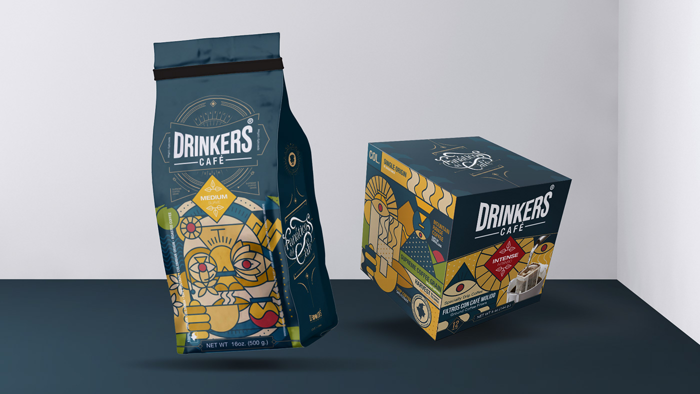 Coffee Package Design DRINKERS - COFFEE FANATIC