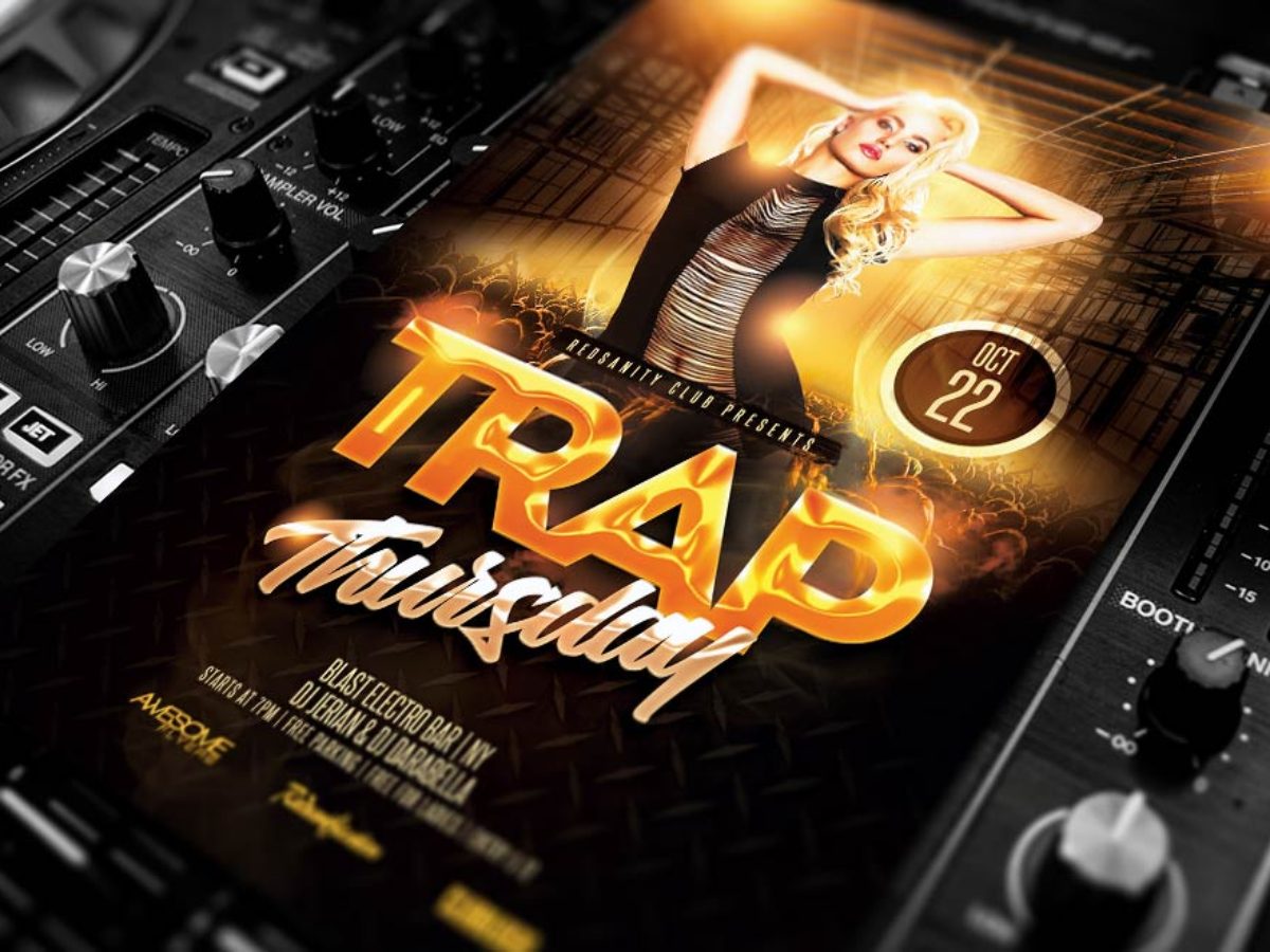 Free Club Flyer Template Psd Download Design With Red