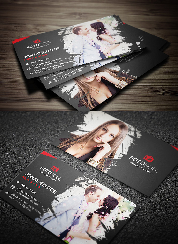 Template 5 - photography business card templates