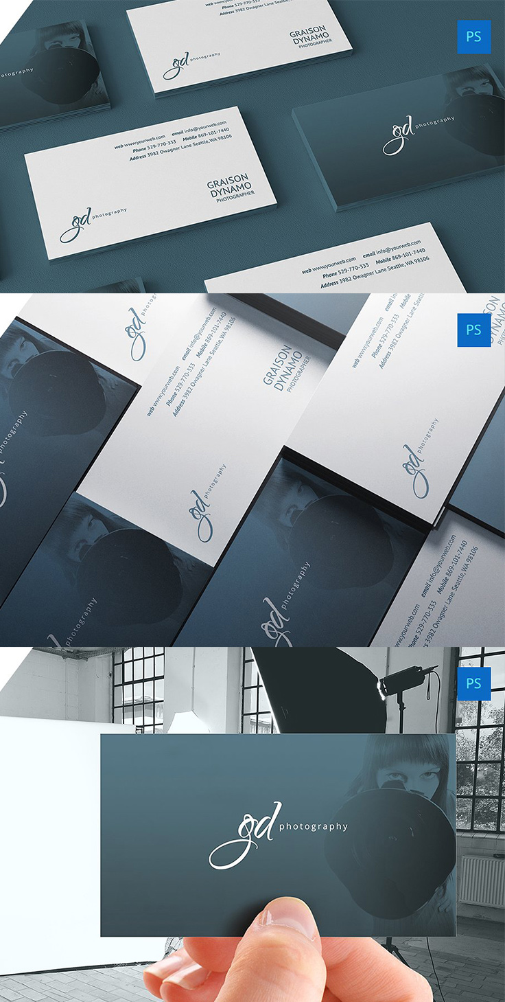 Template 22 - photography business card templates