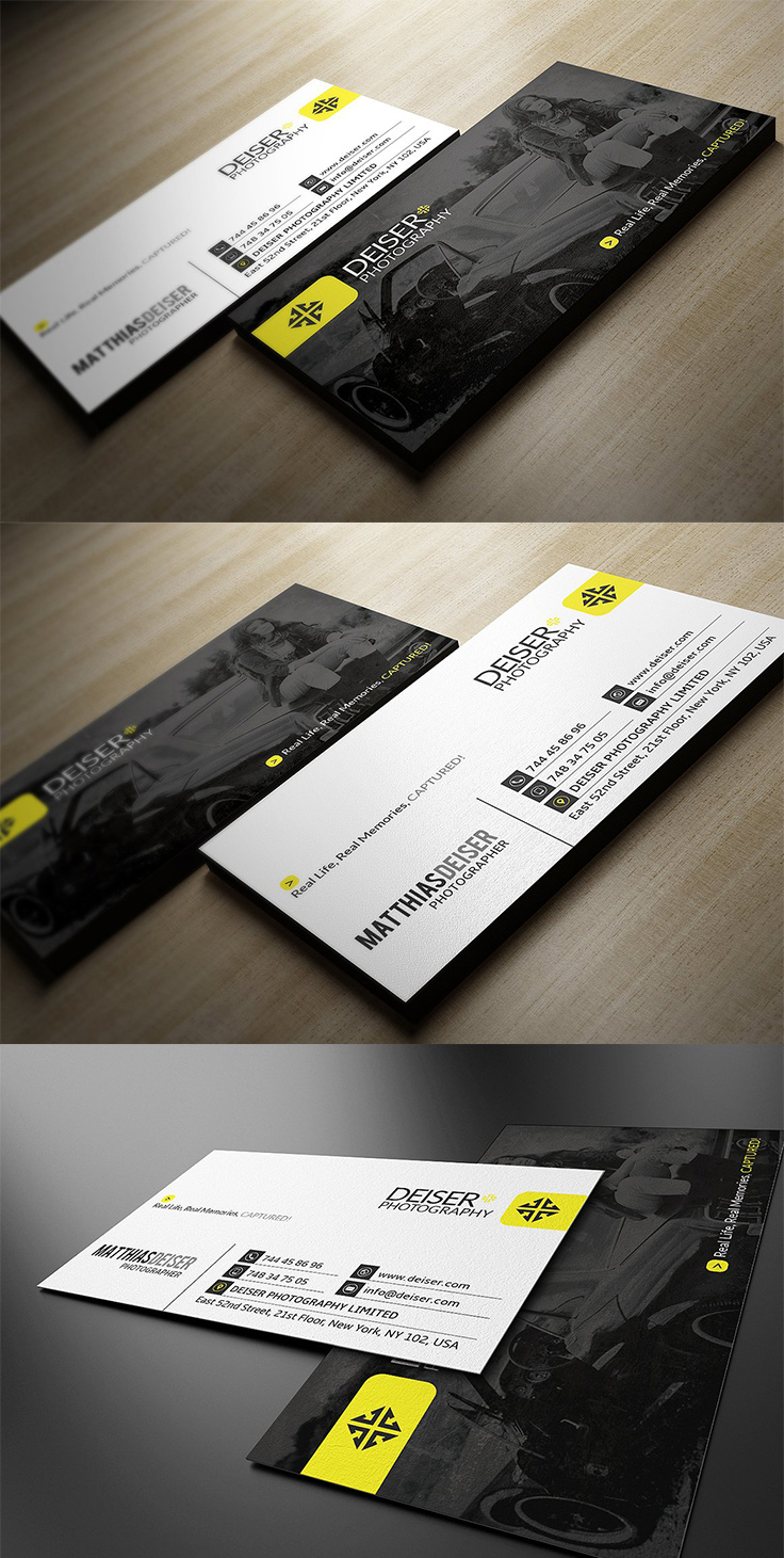 Template 33 - photography business card templates