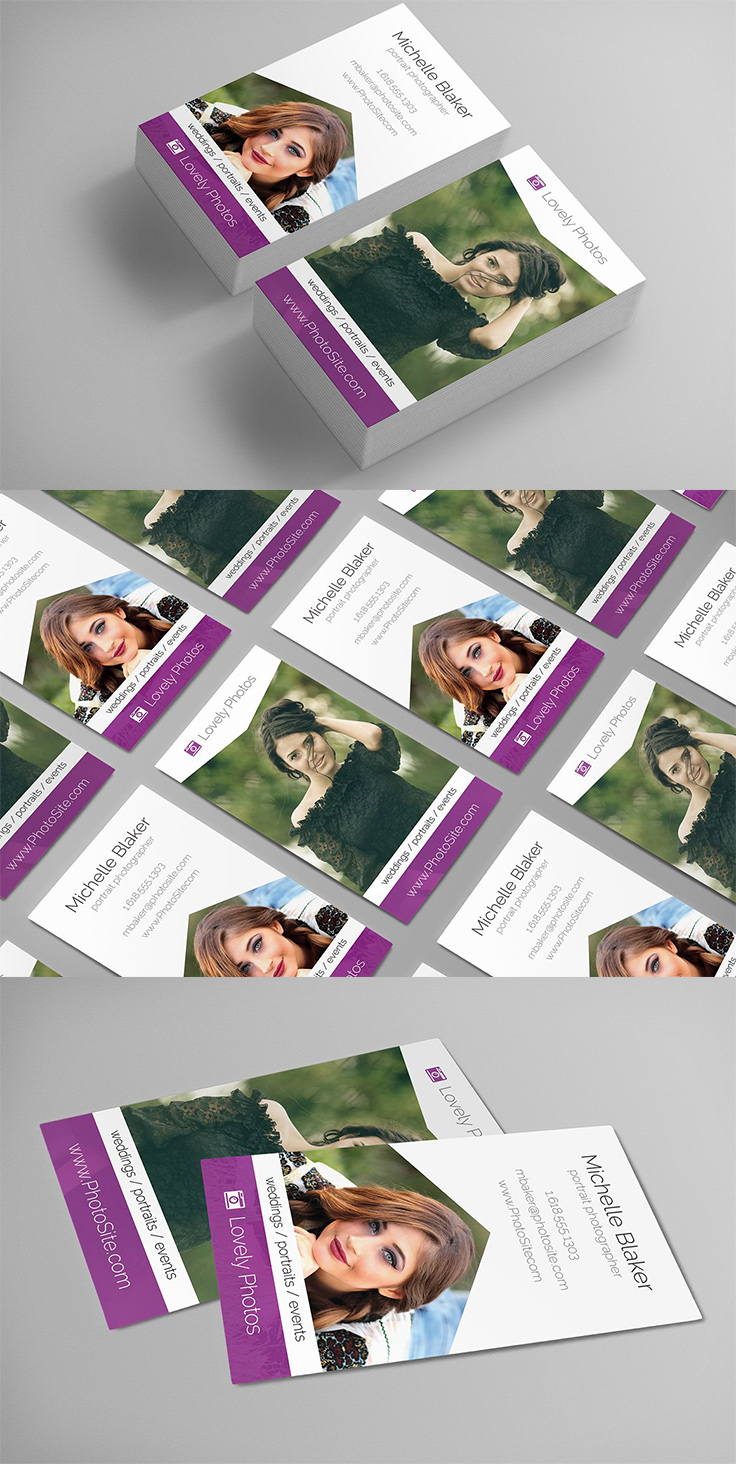 Template 37 - photography business card templates