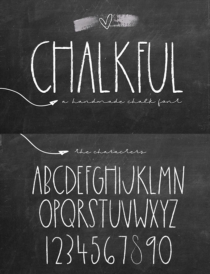 Best chalkboard font - Chalkful