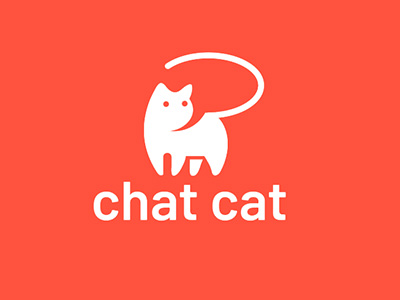Chat Cat by logorilla - clever logos