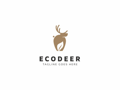 Eco Deer Logo by iRussu