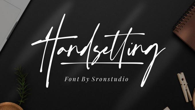 Handsetting - Signature Font Free