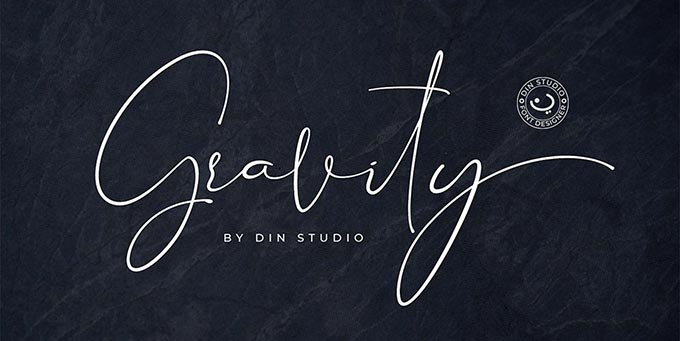 Gravity Signature Fonts Free