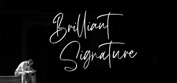 Brilliant Signature Fonts Free