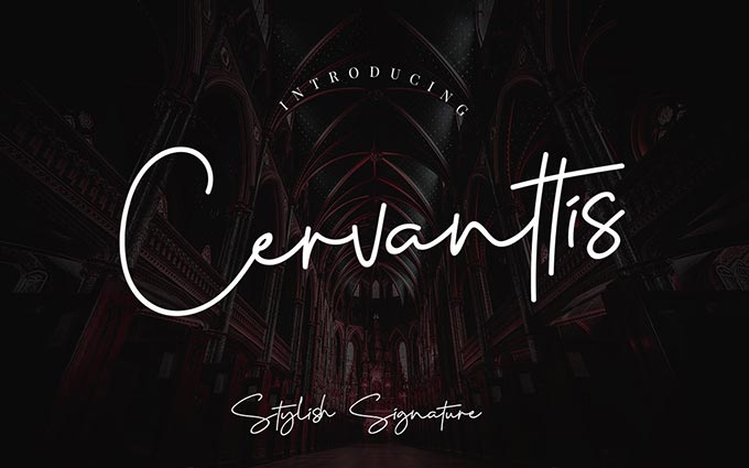 Cervanttis Signature Fonts Free