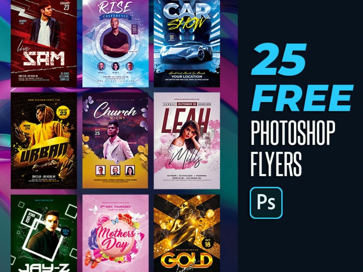 20 Free PSD Flyer Templates Download - Design with Red Intended For Free Church Flyer Templates Download