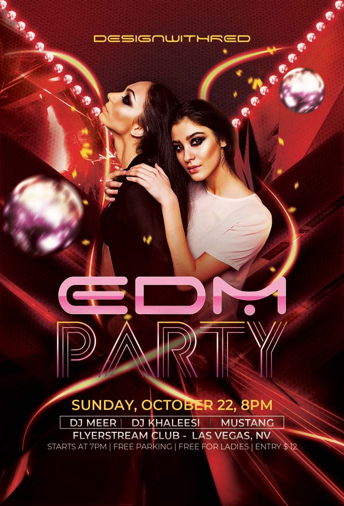 EDM Club Party Flyer Template