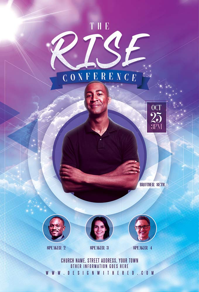 The Rise Church Free PSD Flyer Template