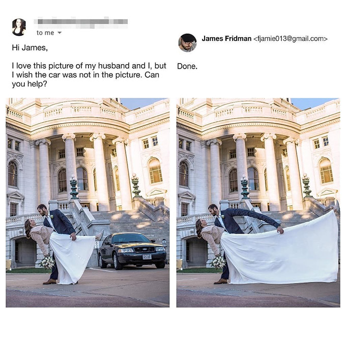 lady requested to remove car funny photo edits