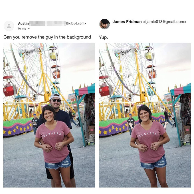 Funny Photo Edits by Photoshop Troll James Fridman - Design with Red