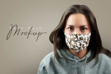 25 Face Mask Mockup Templates for Photoshop DesignwithRed
