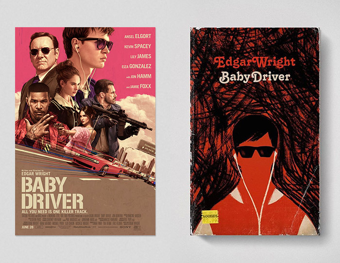 Baby Driver poster and book