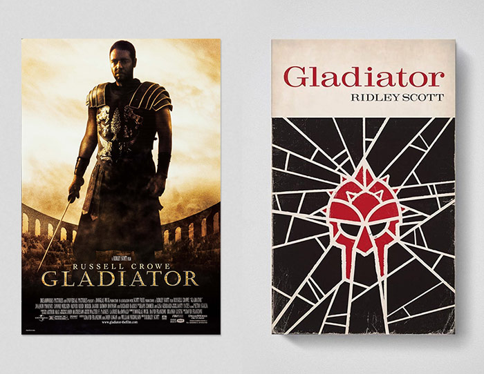 Gladiator poster and book