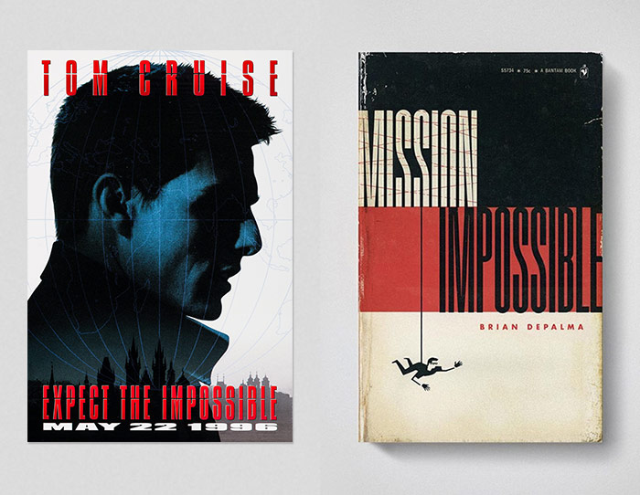Mission Impossible poster and book